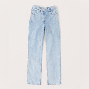 Abercrombie & Fitch Curve Love 90s Slim Straight Ultra High Rise